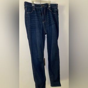 Hollister curvy high rise dark wash leggings